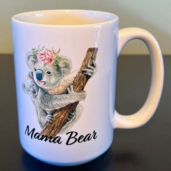 Koala Other - Koala Mama Bear Ceramic Coffee Cup Mug ~ Mother Gift Boho